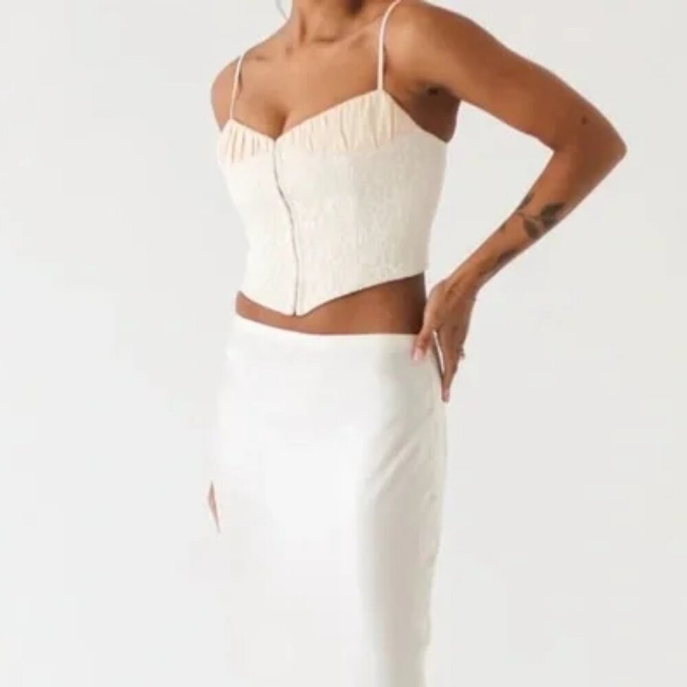 RUMORED Versailles Corset Size 10 White Lace / Ivory  NWT - Picture 4 of 8